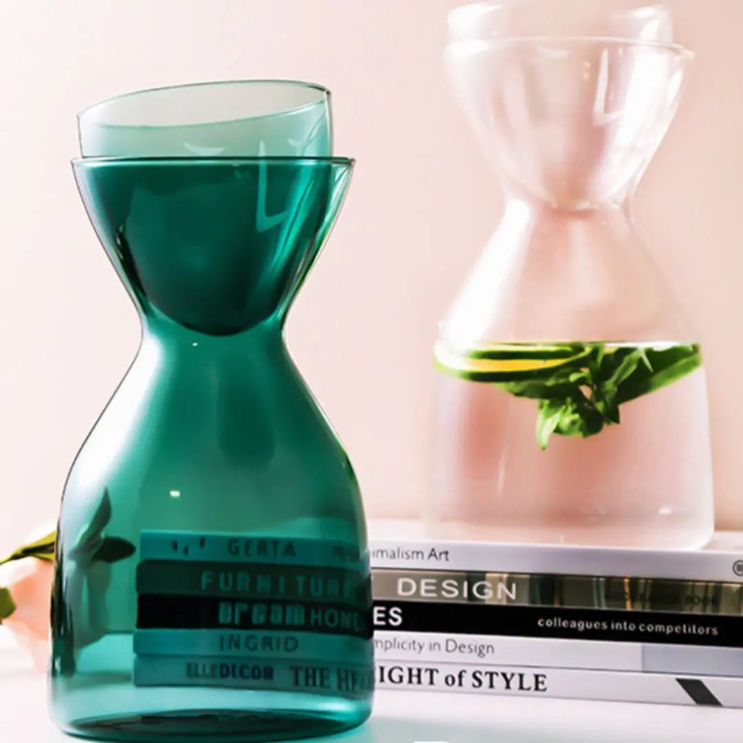 Browne Designer Borosilicate Glass Jug Set-Speckled Space