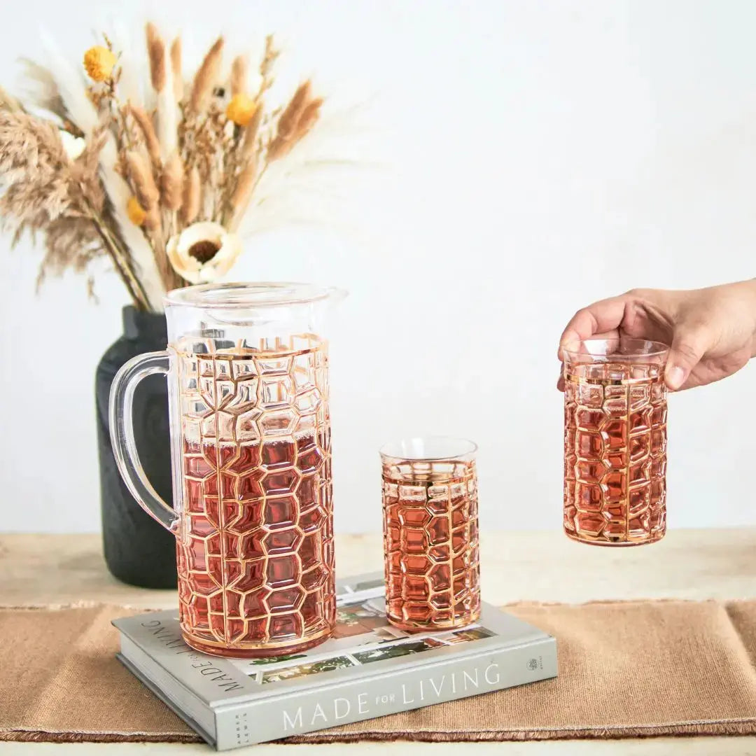 Aurelia Acrylic Jug Set-Speckled Space