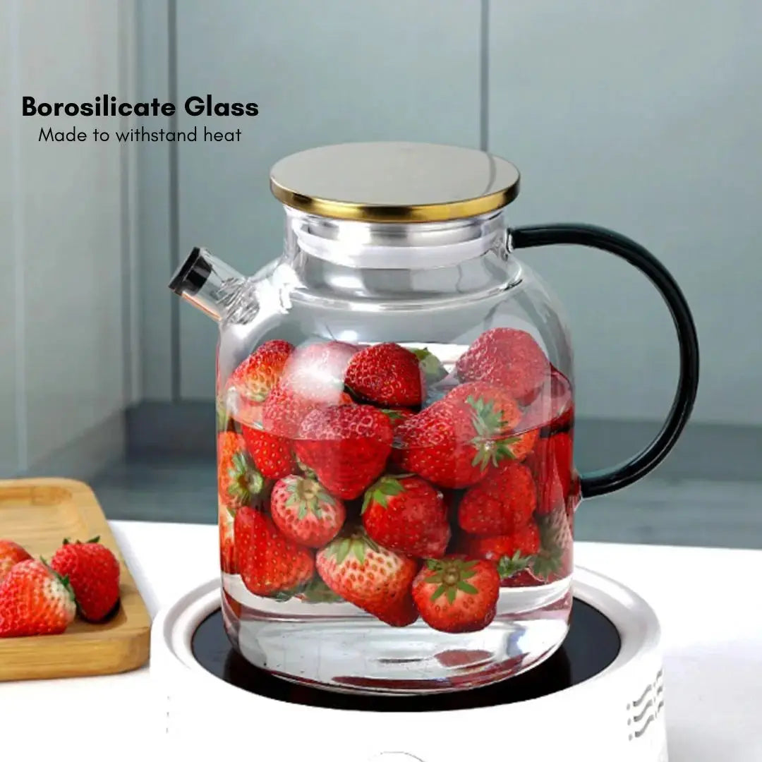 Lana Borosilicate Glass Jug Set-Speckled Space