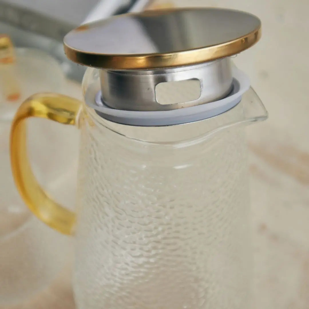 Leonard Borosilicate Glass Jug Set-Speckled Space