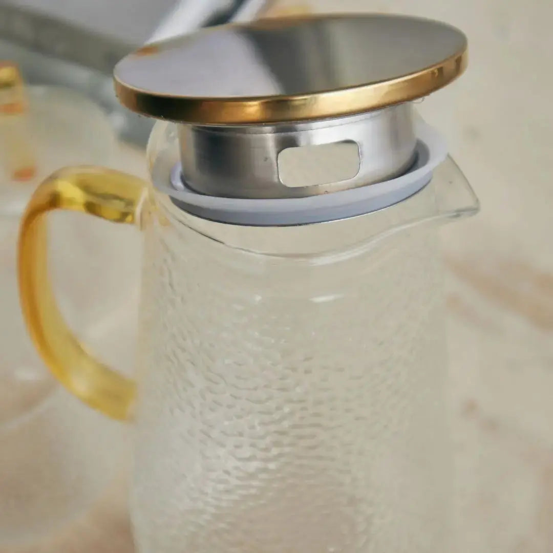 Leonard Borosilicate Glass Jug Set-Speckled Space