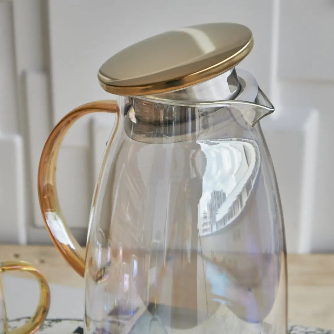 Optus Borosilicate Glass Jug Set-Speckled Space