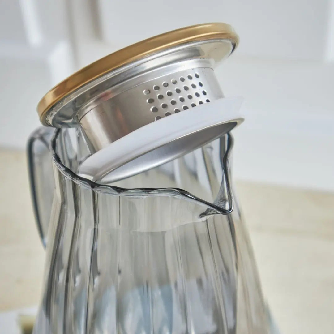 Quentin Borosilicate Glass Jug Set-Speckled Space