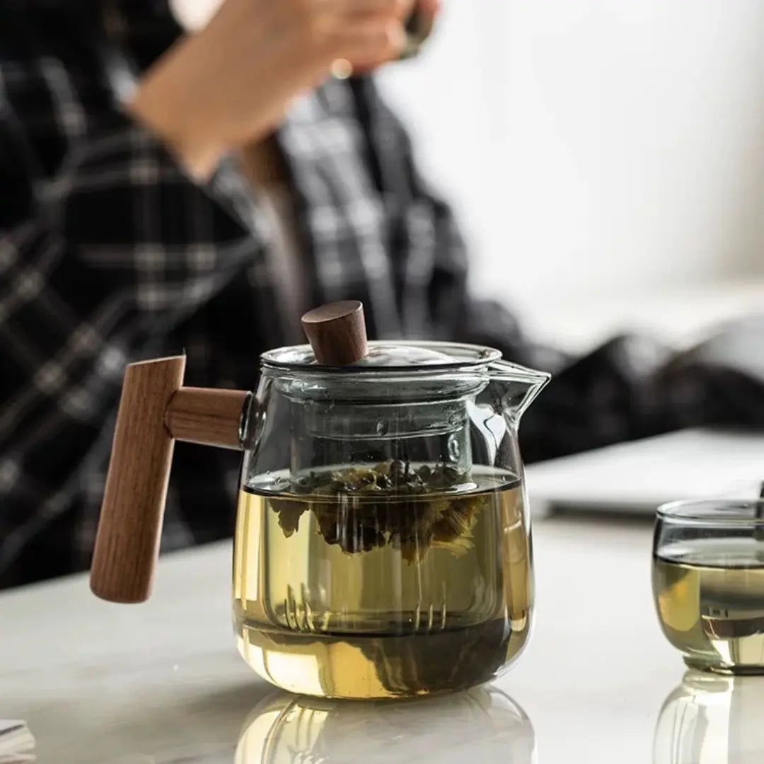 Ullier Glass Teapot Set-Speckled Space