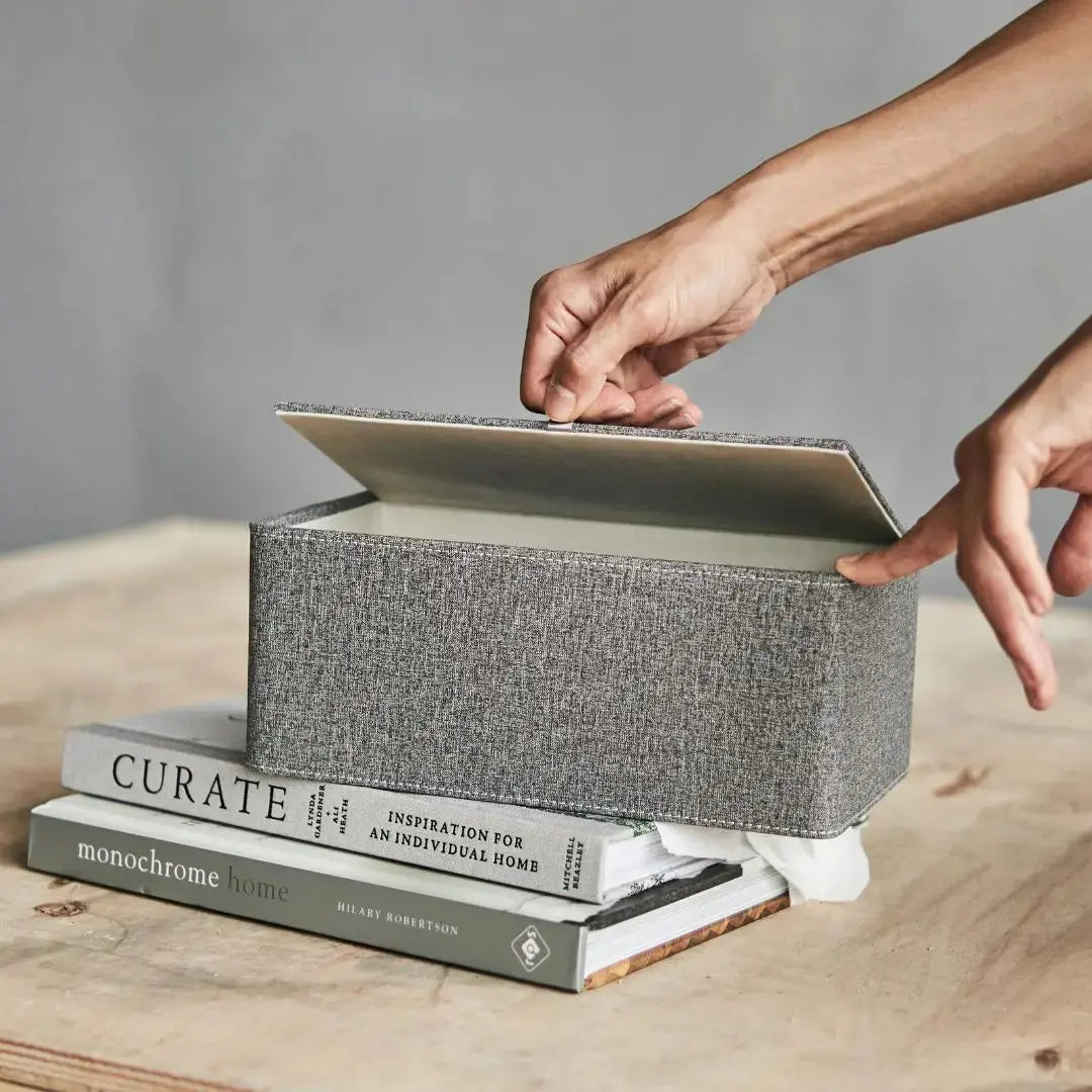 Itzel Tissue Box Holder-Speckled Space