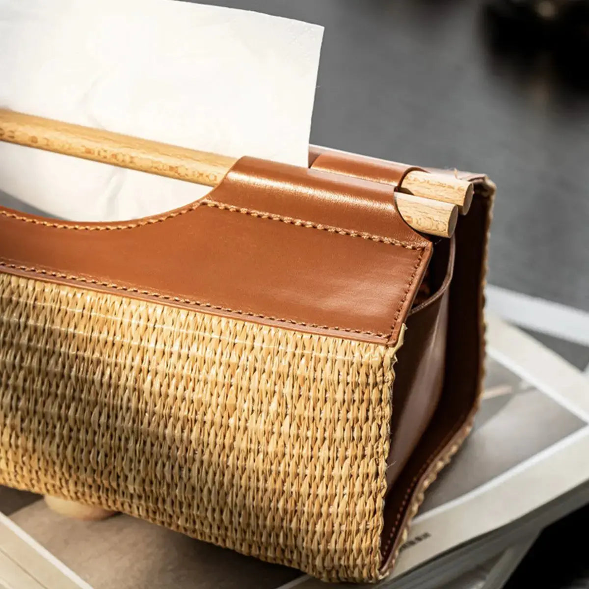 Volero Tissue Box Holder Speckled Space