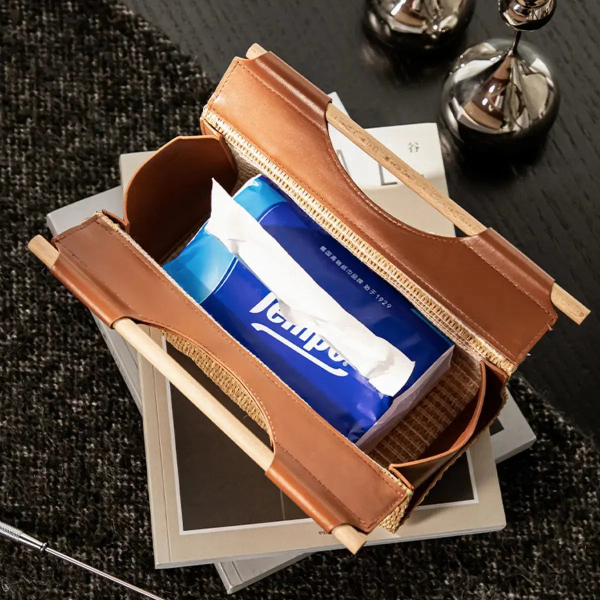 Volero Tissue Box Holder Speckled Space