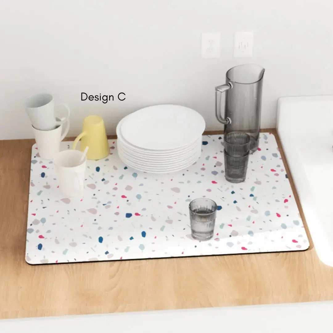 Terena Diatomite Cabinet Table Soft Mat-Speckled Space