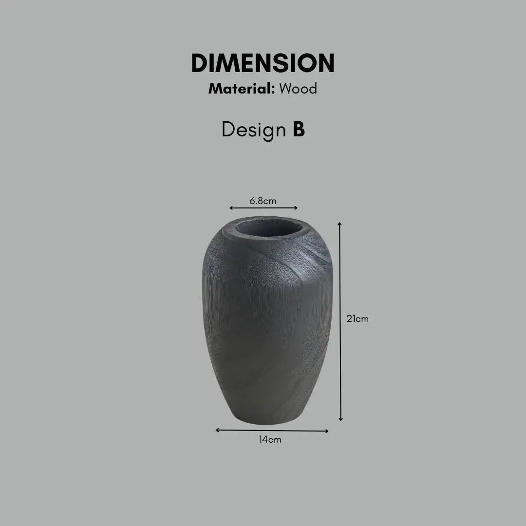 Joden Wooden Vase-Speckled Space