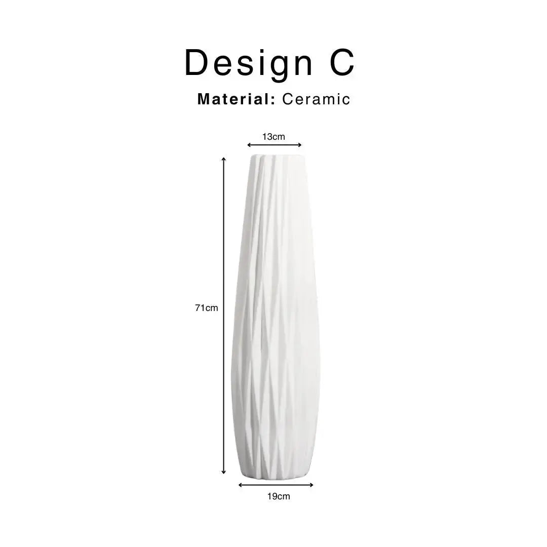 Talyor Ceramic Tall Flower Vase-Speckled Space