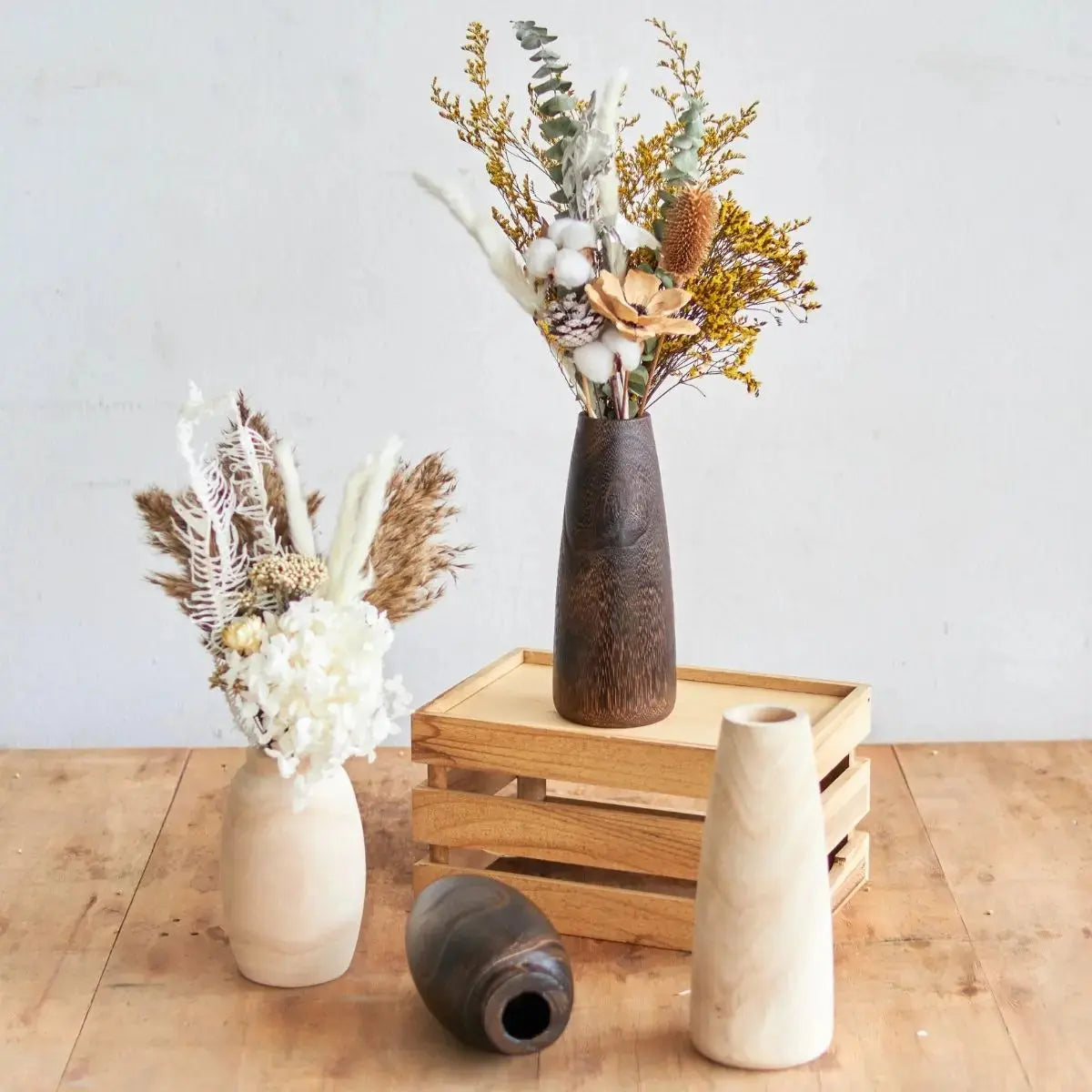 Venila Wooden Vase My Store