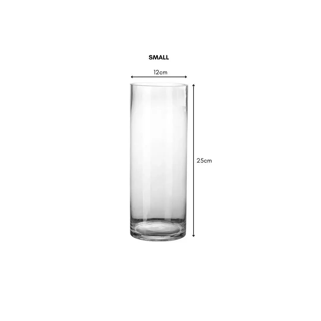 Francie Transparent Glass Vase-Speckled Space