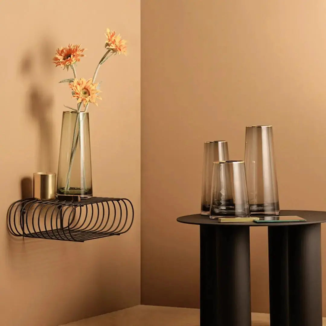 Sarelley Translucent Glass Vase-Speckled Space