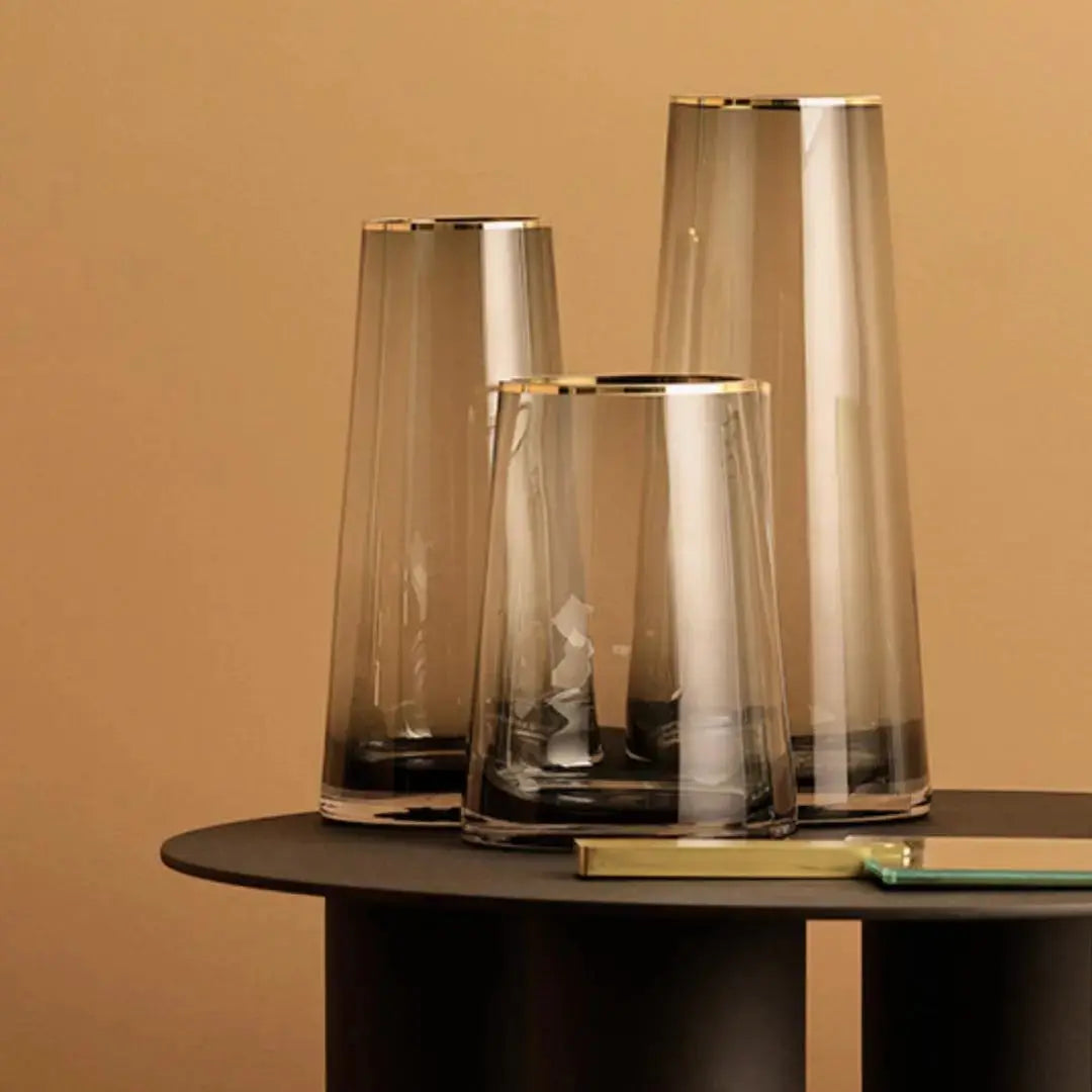Sarelley Translucent Glass Vase-Speckled Space