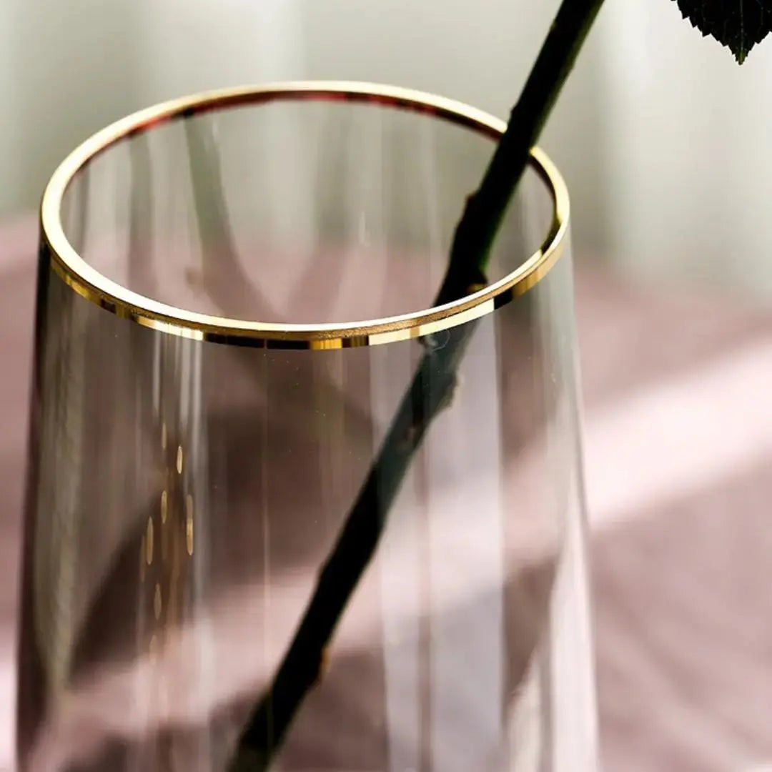 Sarelley Translucent Glass Vase-Speckled Space