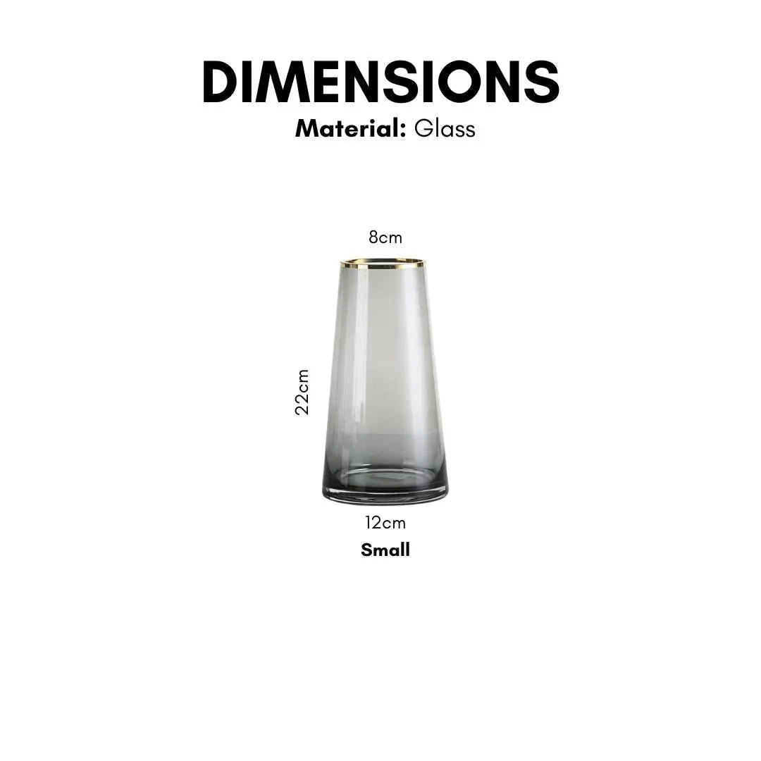Sarelley Translucent Glass Vase-Speckled Space