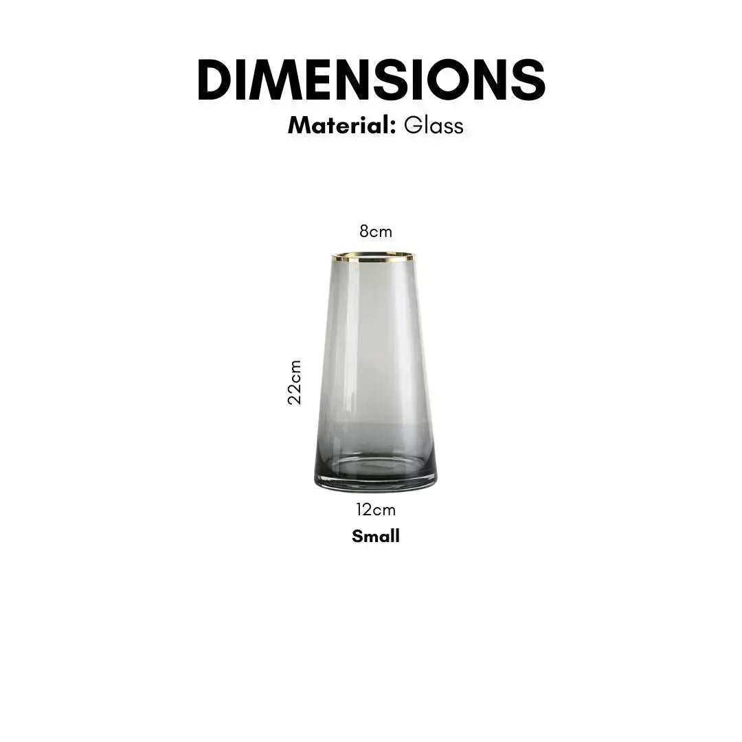 Sarelley Translucent Glass Vase-Speckled Space