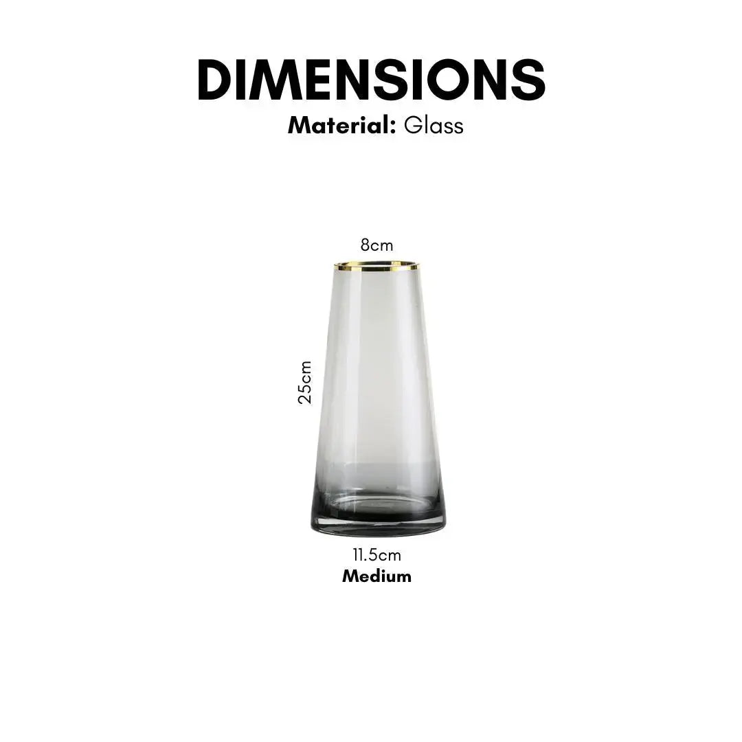 Sarelley Translucent Glass Vase-Speckled Space