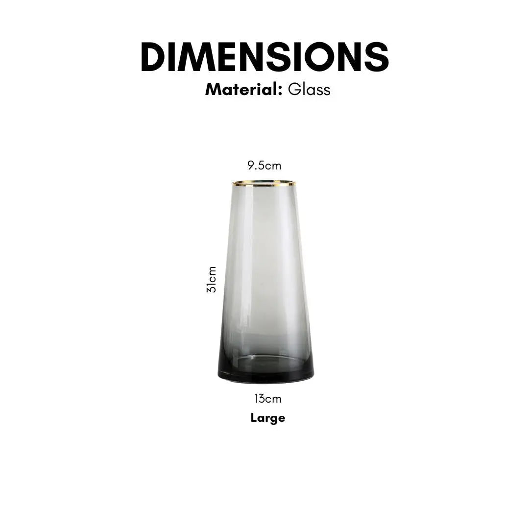 Sarelley Translucent Glass Vase-Speckled Space