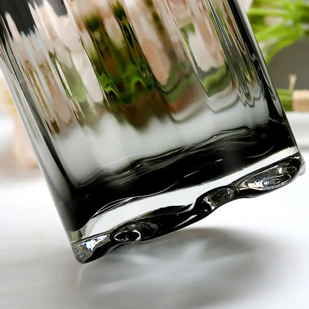 Vohle Glass Vase-Speckled Space
