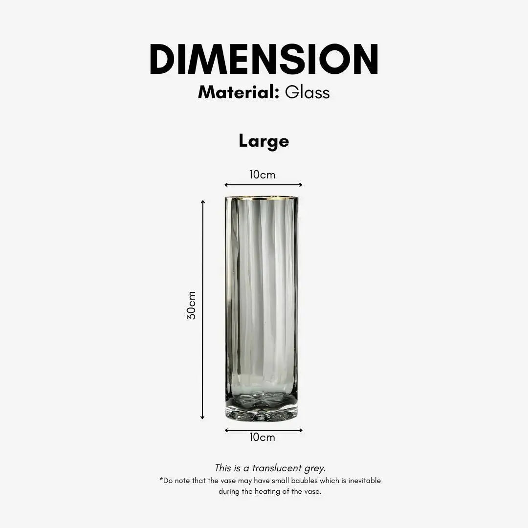 Vohle Glass Vase-Speckled Space