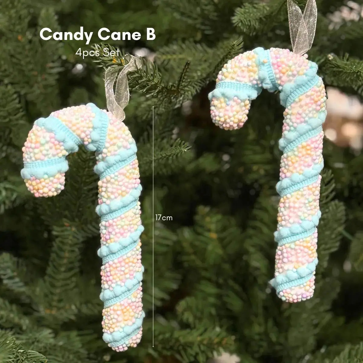 Candyland Hanging Candy Cane B Speckled Space