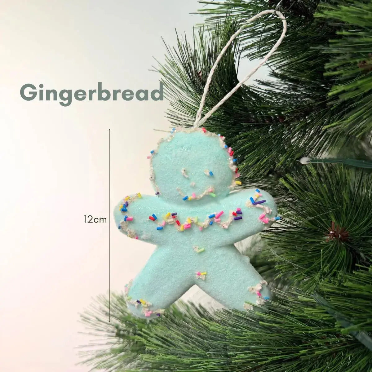 Candyland Hanging Gingerbread Man-Speckled Space