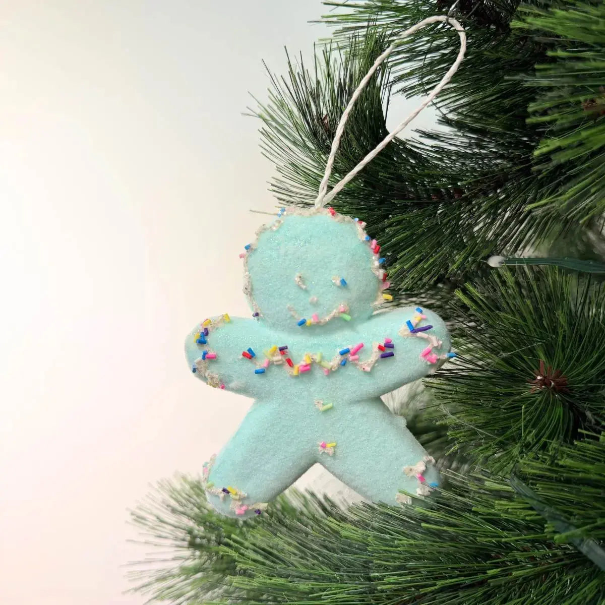 Candyland Hanging Gingerbread Man-Speckled Space