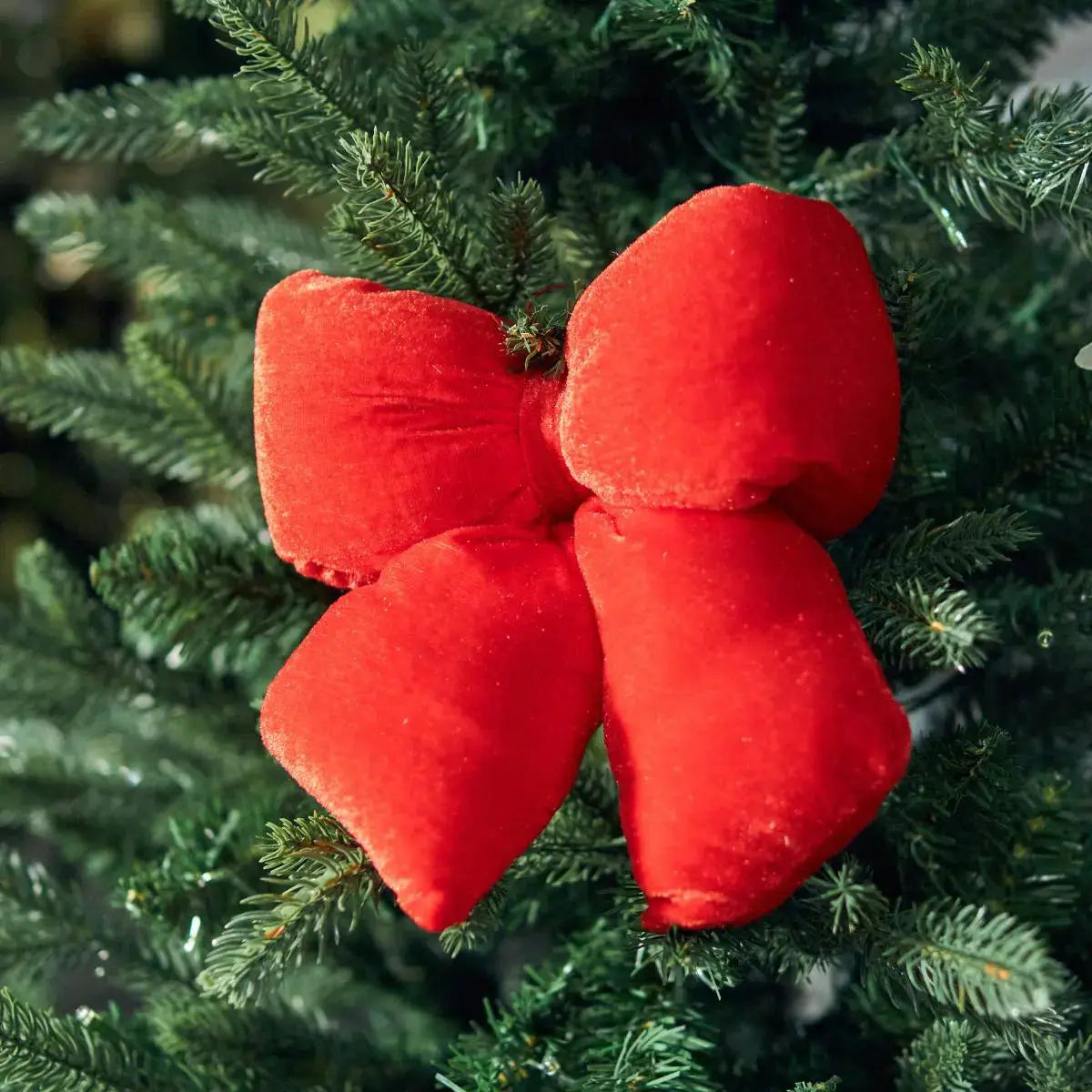 Candyland Hanging Red Puffy Bow-Speckled Space