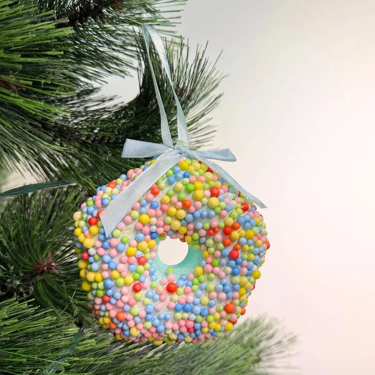 Candyland Hanging Tiffany Blue Donut-Speckled Space