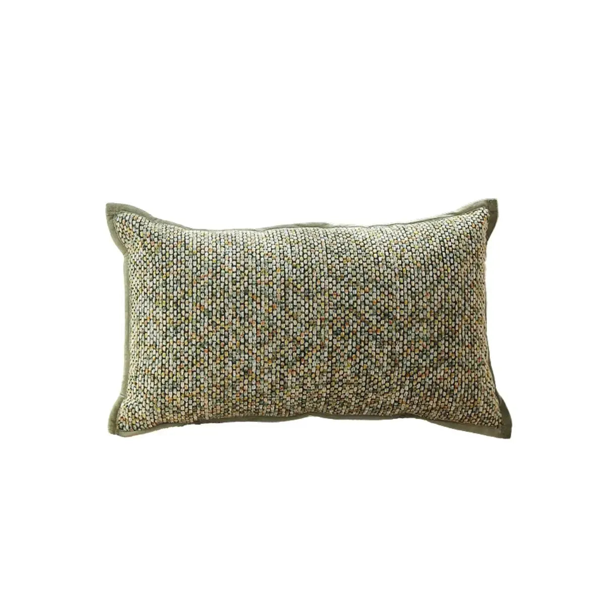 Baianca Green Textured Cushion Cover B Speckled Space