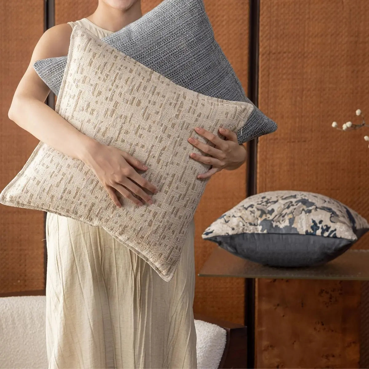 Baile Blue Cushion Cover B Speckled Space