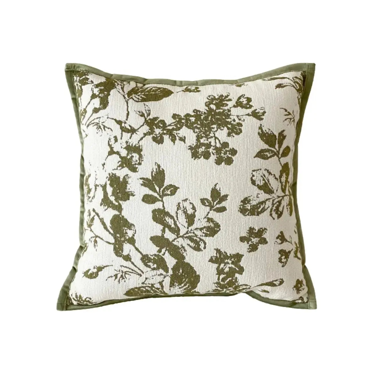 Boscha Green Floral Cushion Cover A Speckled Space