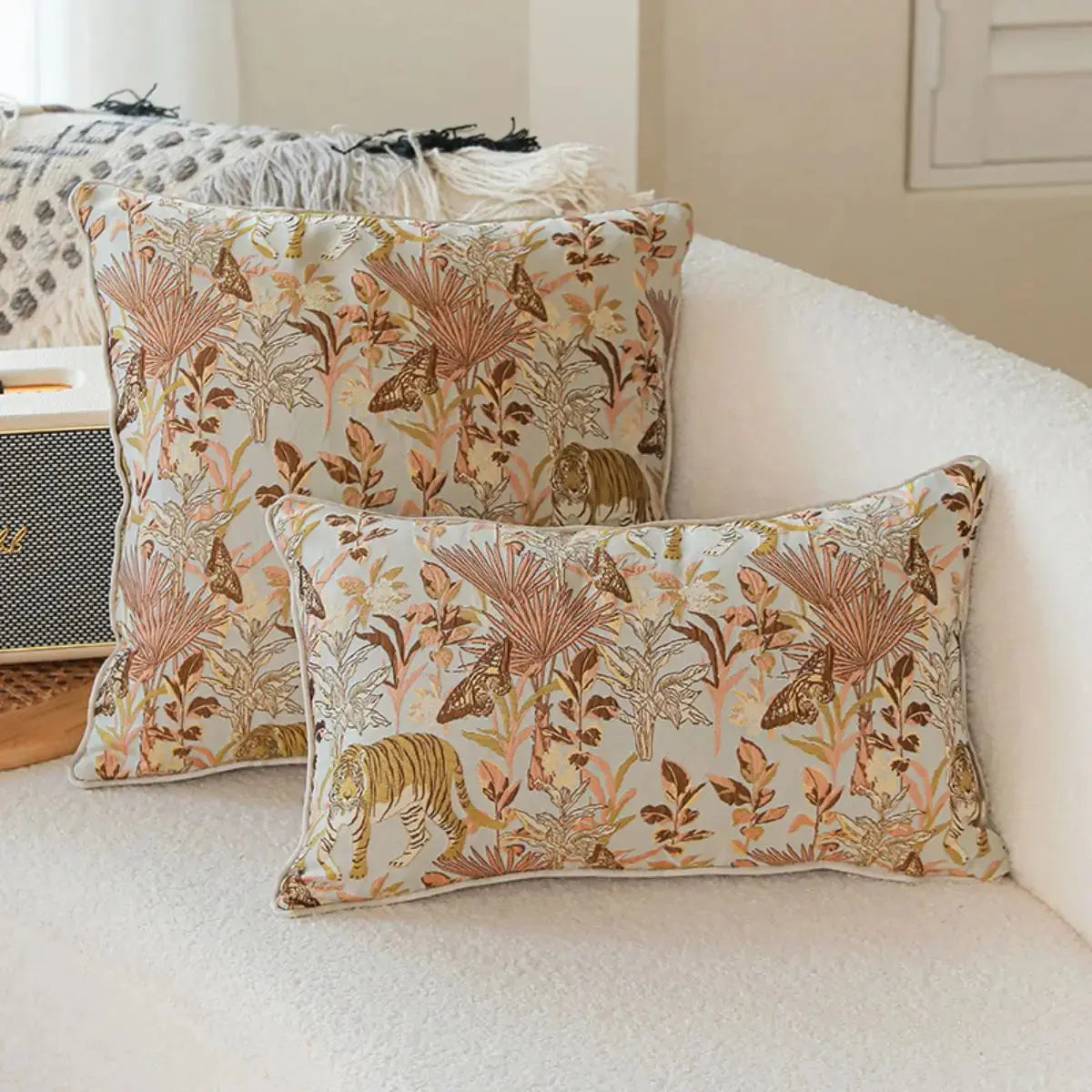 Callie Luxe Embroidered Cushion Cover A Speckled Space