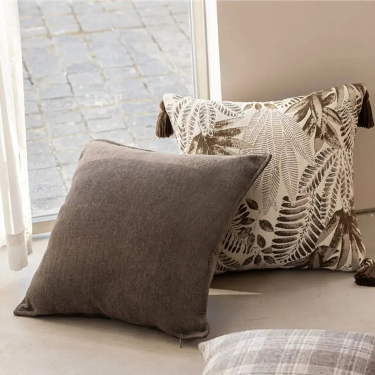 Devon Brown Cushion Cover A Speckled Space
