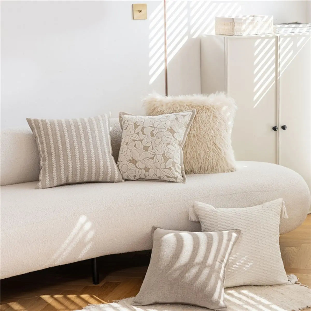 Edison Cream Cushion Cover A Speckled Space