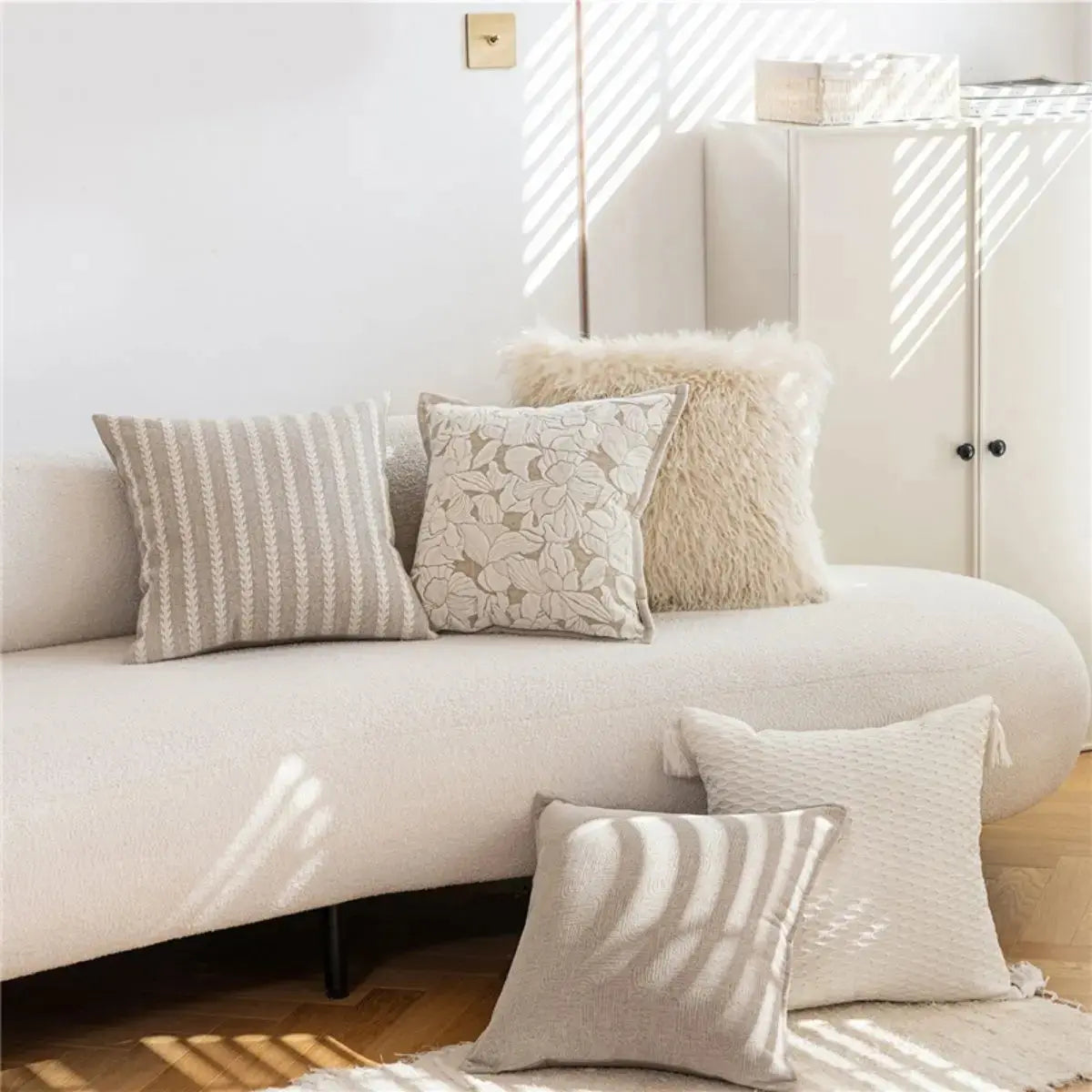 Edison Cream Cushion Cover A Speckled Space