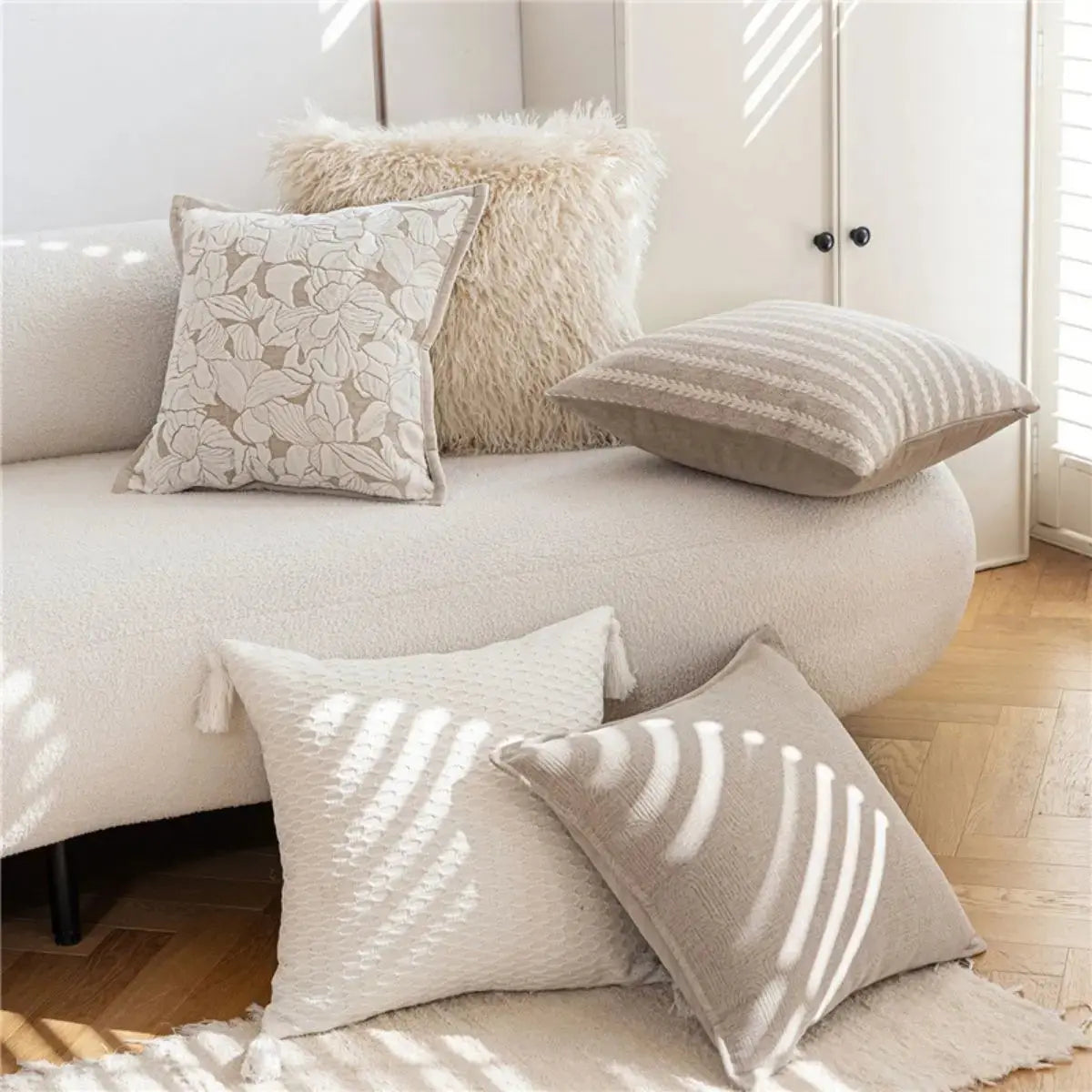 Edison Cream Cushion Cover A Speckled Space