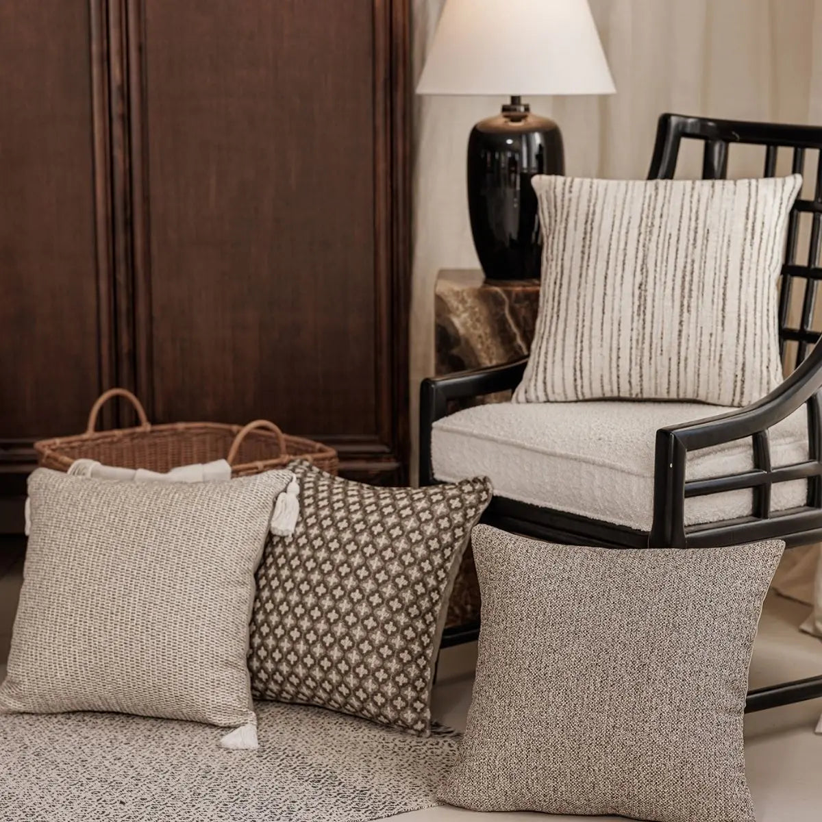 Eden Brown Cushion Cover A Speckled Space