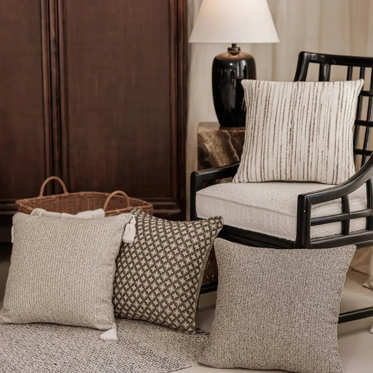 Eden Brown Cushion Cover A Speckled Space