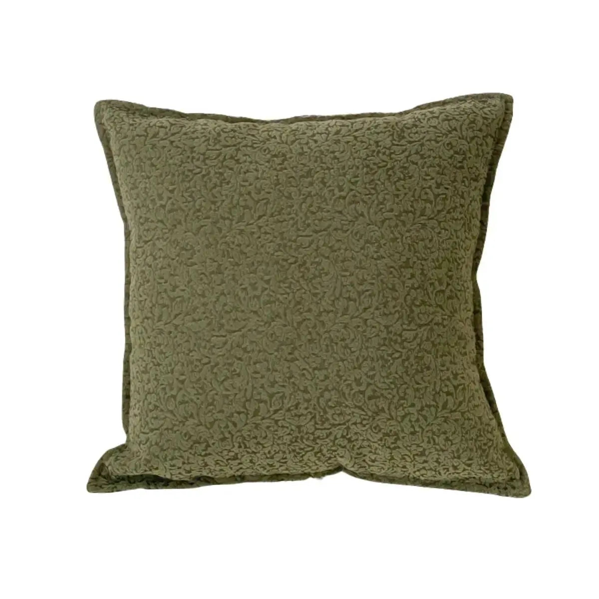 Farrah Green Floral Cushion Cover C Speckled Space