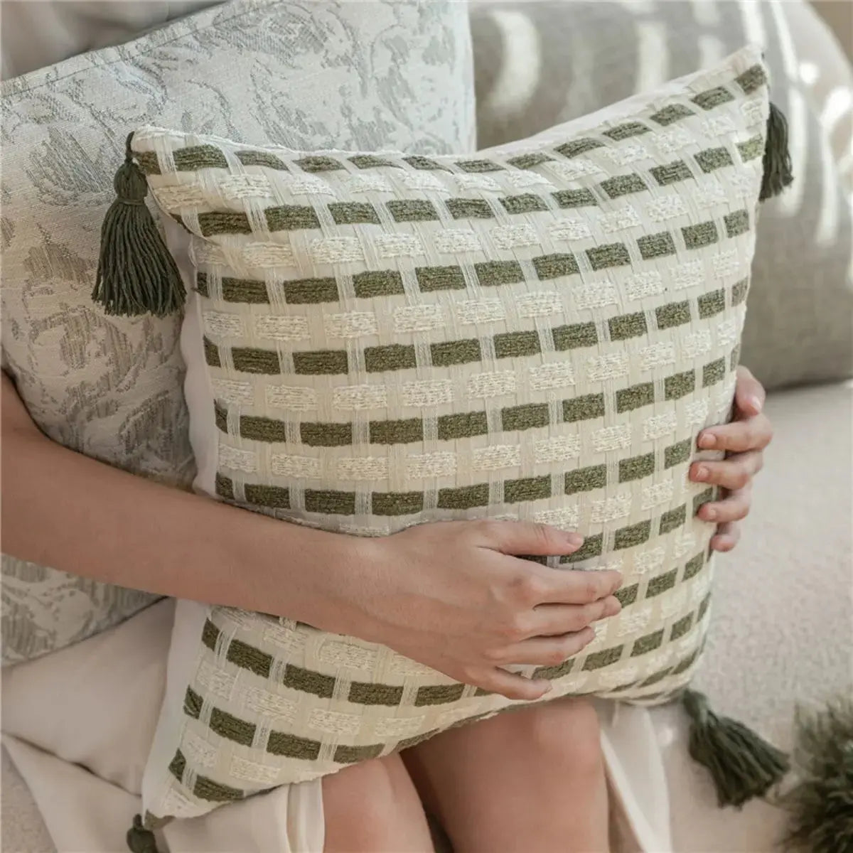 Gail Green Cushion Cover A Speckled Space