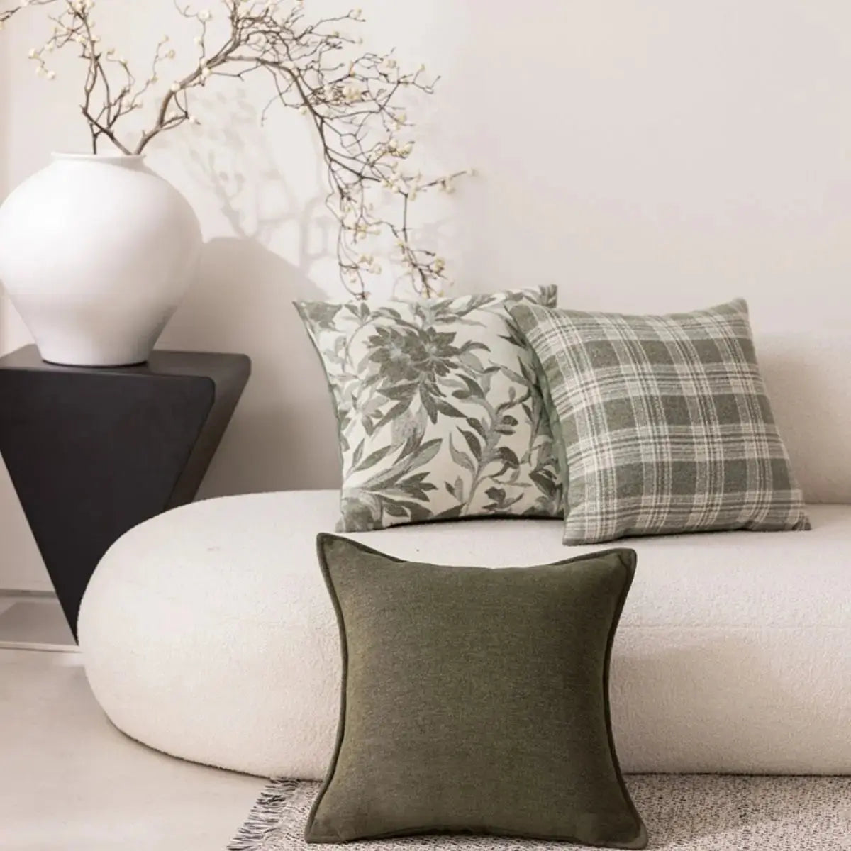 Gemma Green Cushion Cover A Speckled Space