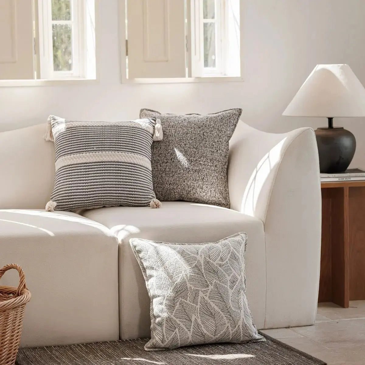 Gerett Grey Cushion Cover A Speckled Space