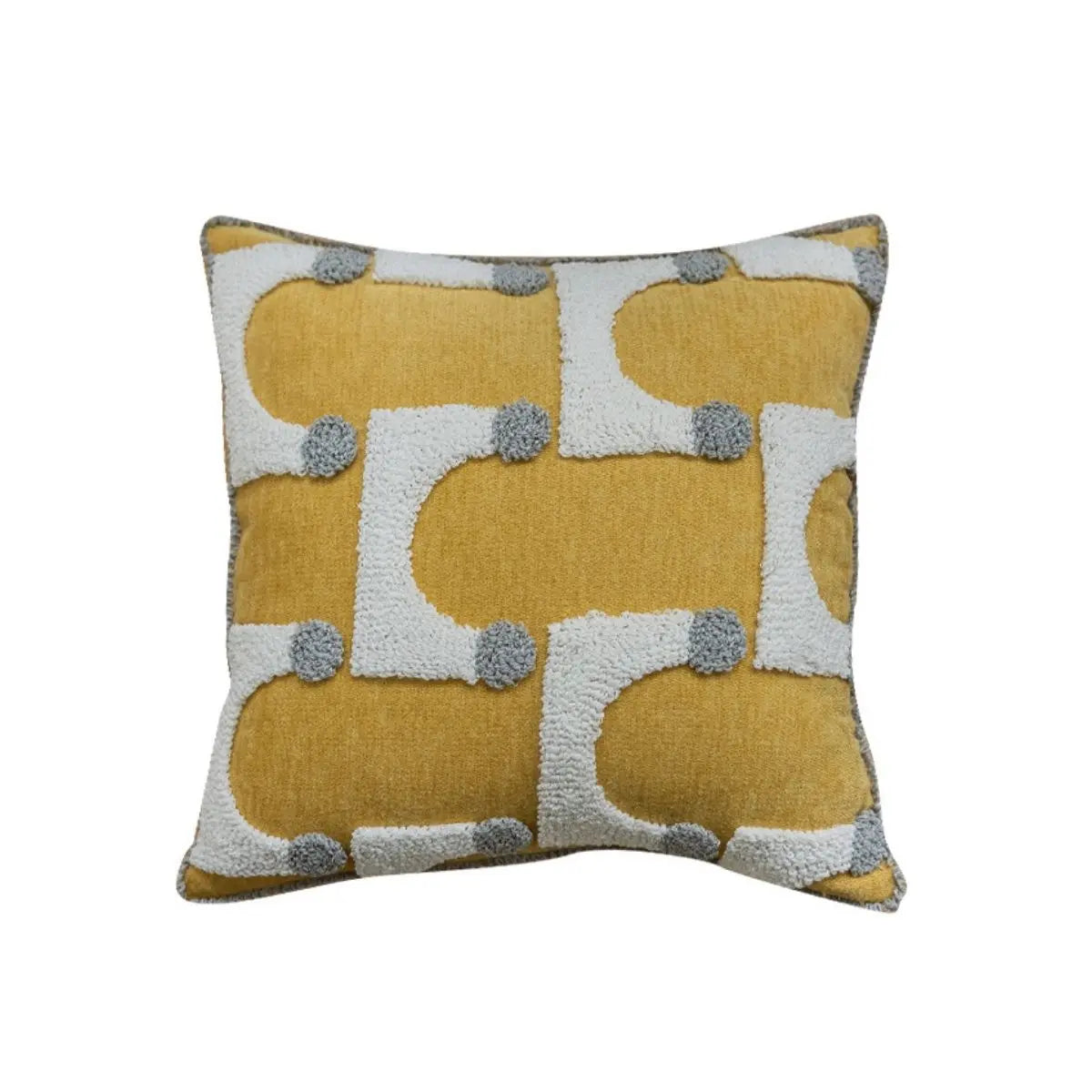 Germaine Yellow Tufted Cushion Cover C Speckled Space
