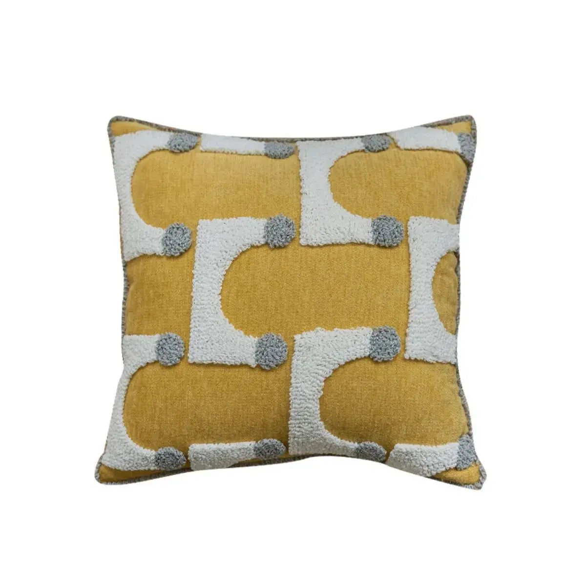 Germaine Yellow Tufted Cushion Cover C Speckled Space