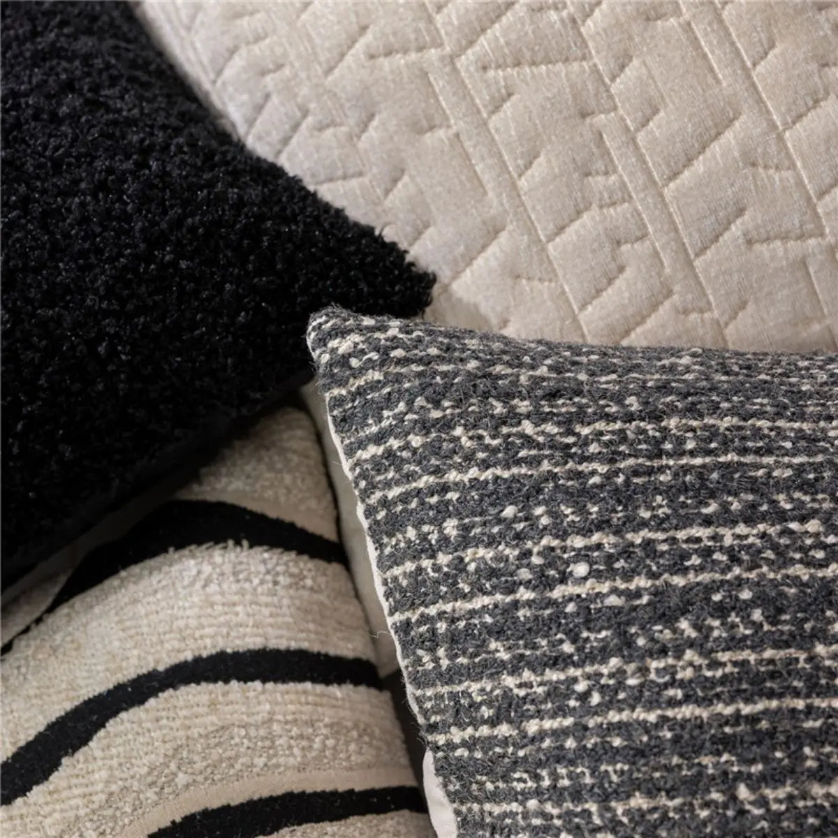 Harpist Black Cream Cushion Cover A Speckled Space
