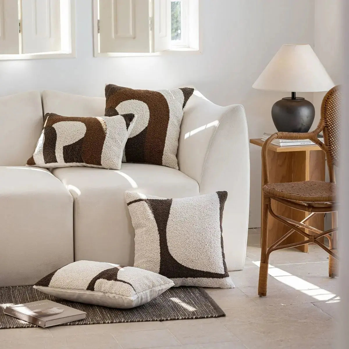 Uily Tufted Cushion Cover A Speckled Space
