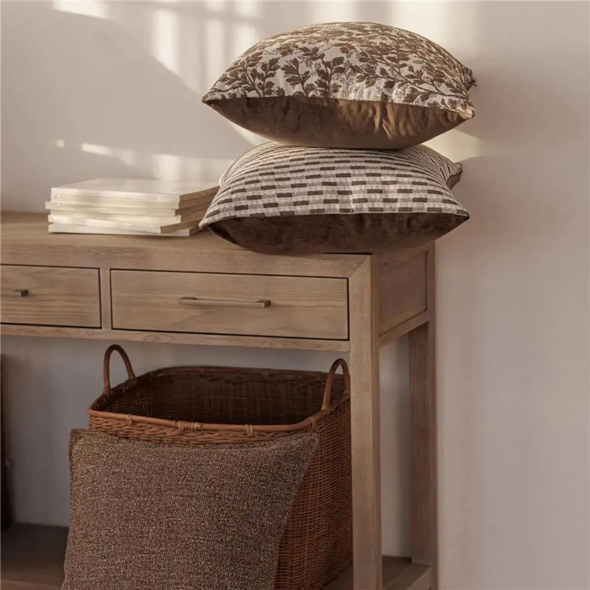 Violette Brown Cushion Cover A Speckled Space