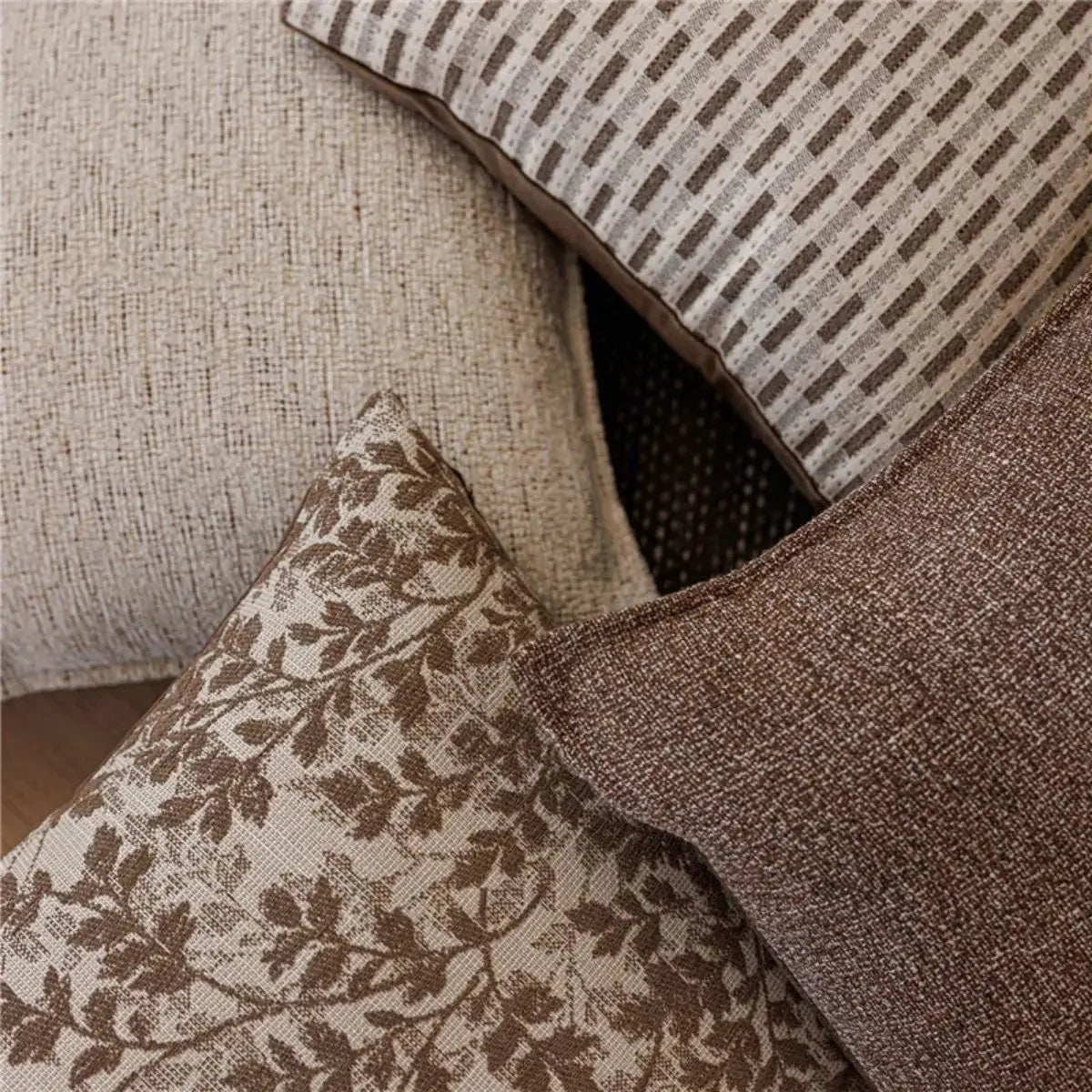 Violette Brown Cushion Cover A Speckled Space